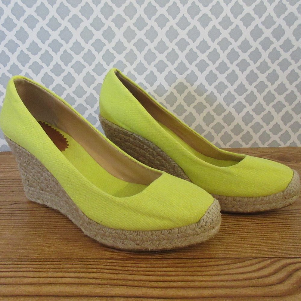 J.Crew Espadrilles bright yellow size 7.5